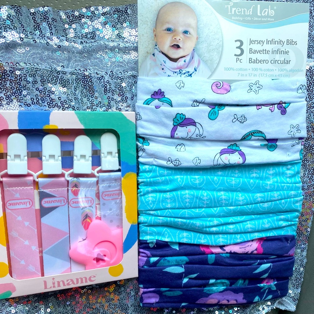 Pacifier holder & Bib Bundle